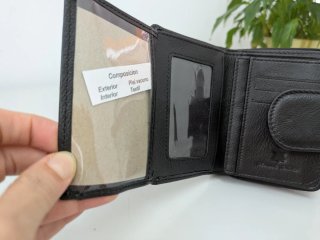 Cartera Monedero y Tarjetero Negra