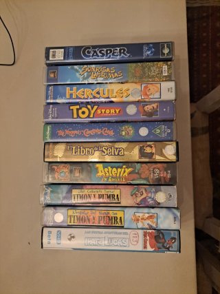 Lote de 10 Películas en VHS
