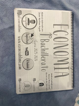 Libro de economía 1bachillerato impreso todo