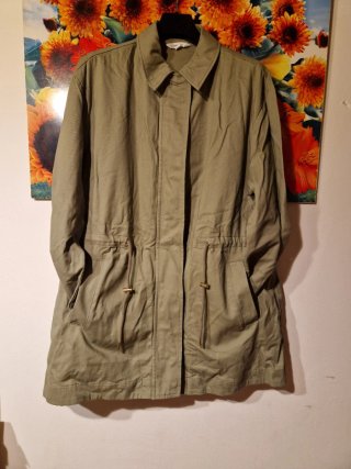 Parka verde cotone Tg XL/2XL