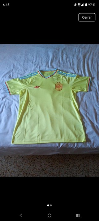 Camiseta Adidas España Amarilla