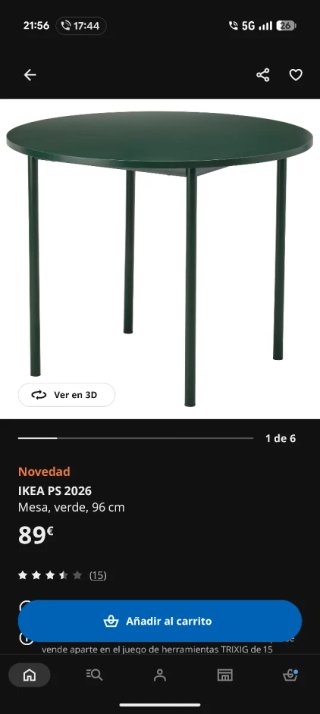 Mesa IKEA PS 2026 Verde