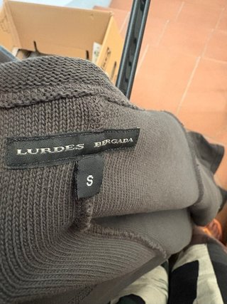 Abito Lurdes Bergada grigio/fango midi