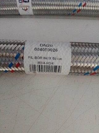 Latiguillo reforzado  Flexible Inox FIL-BOR 50 cm