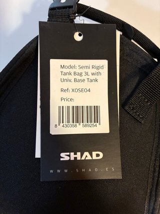 Bolsa depósito moto SHAD E04 3L