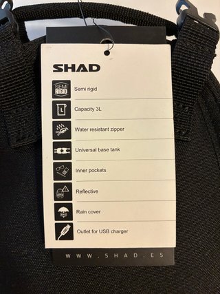 Bolsa depósito moto SHAD E04 3L