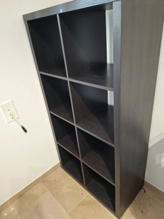 Estantería Kallax Ikea Negro Marrón