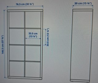 Estantería Kallax Ikea Negro Marrón
