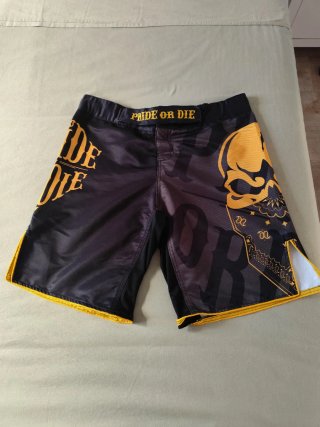 Pantalón Pride or Die MMA/Boxeo Negro/Dorado