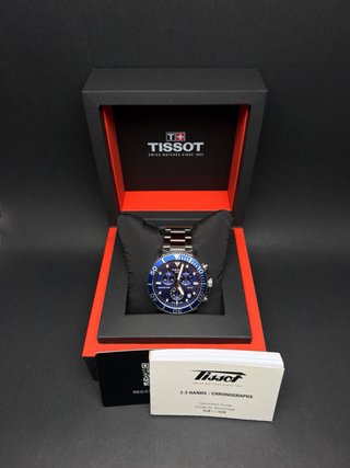 Tissot Seastar 1000 Cronógrafo Azul (Full Set)