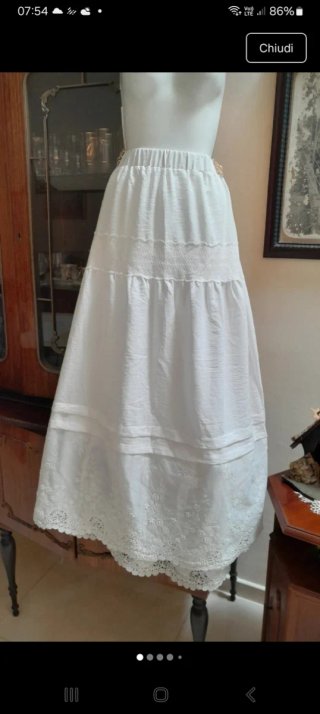 Gonna maxi + camicetta cotone