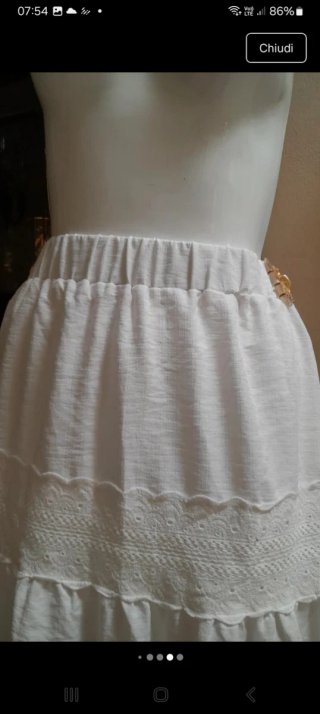 Gonna maxi + camicetta cotone