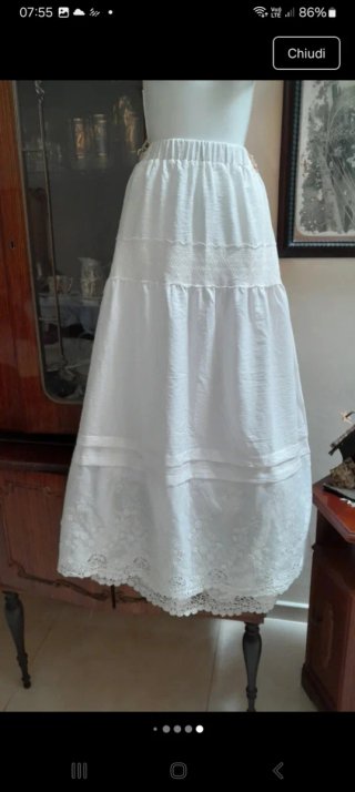 Gonna maxi + camicetta cotone