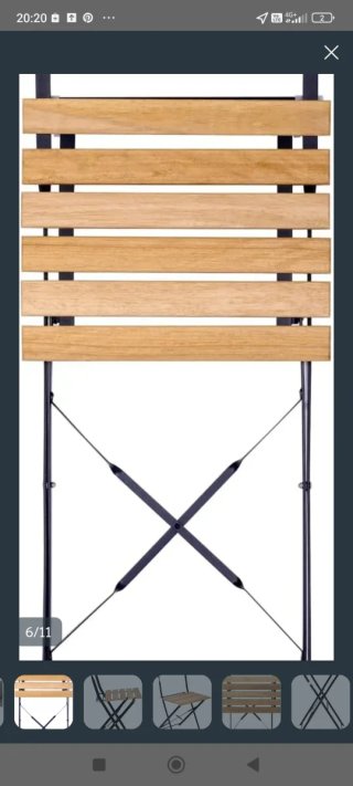 Set de Mesa y 2 Sillas Plegables de Jardín