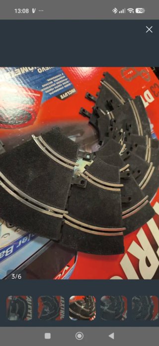 8 Curvas Interiores Scalextric 1/32