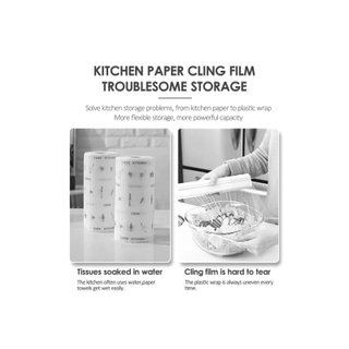 Dispensador pared papel cocina film aluminio