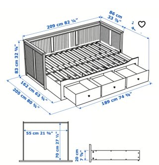 Cama Nido Hemnes Ikea Blanca