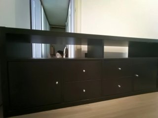 Mueble TV Kallax negro Ikea