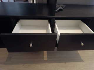 Mueble TV Kallax negro Ikea