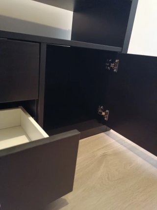 Mueble TV Kallax negro Ikea