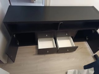 Mueble TV Kallax negro Ikea