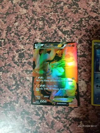 Cromo Pokémon Reshiram EX 180  PRECIO NEGOCIABLE