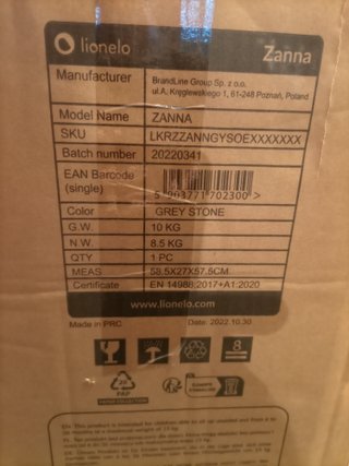 Silla Trona Bebé Nueva marca lionelo..