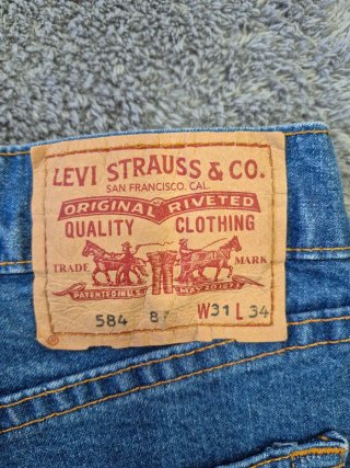 Vaqueros Levi's 584 Vintage Campana W31 L34