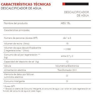 DESCALCIFICADOR  15L AEG