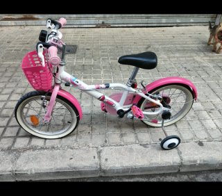 Bicicleta infantil rosa