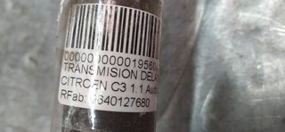 TRANSMISION DELANTERA DERECHA CITROEN C3 1.1 Audace