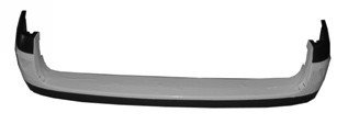 Paragolpes Trasero (Negro) para Nissan KUBISTAR 2003 y Renault KANGOO 2003