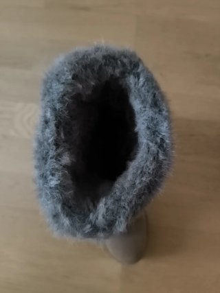 Botas de Serraje Marrón con Pelo