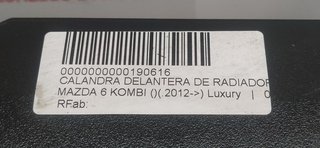 CALANDRA DELANTERA DE RADIADOR MAZDA 6 KOMBI ()(.2012->) Luxury