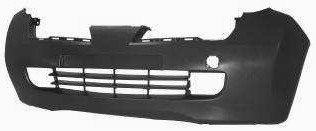 Paragolpes Delantero (Negro) (Con Agujeros) para Nissan MICRA K12 2003