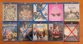 Películas Blu-ray (Precio por unidad)