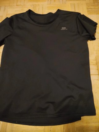 Camiseta Kalenji Negra Manga Corta