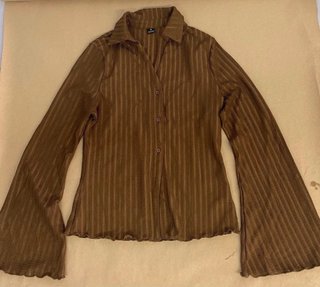 Camisa manga larga marrón