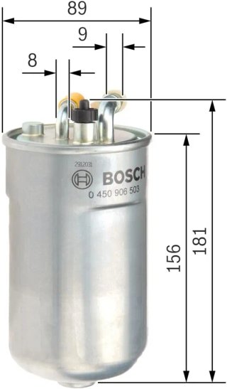 Bosch N6503 - Filtro diésel para vehículos