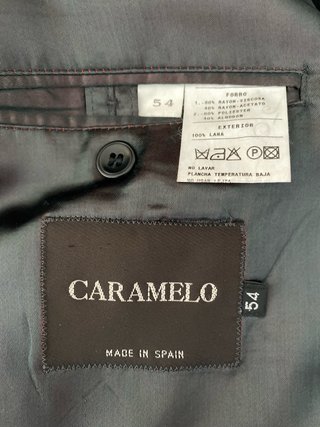 Abrigo Caramelo Negro Talla 54