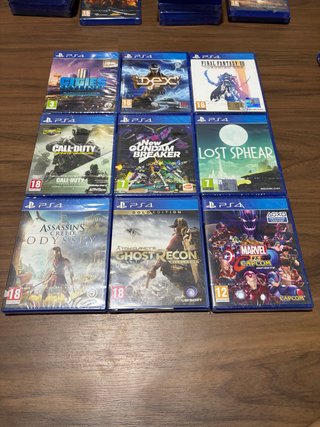 Lote Juegos PS4 Precintados 25 euros/unidad