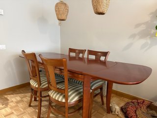 Mesa de comedor extensible madera
