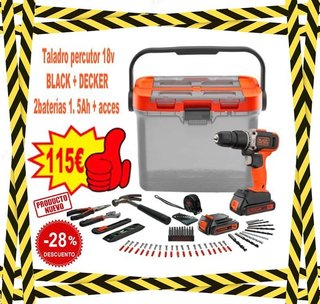 TALADRO PERCUTOR 18v BLACK + DECKER