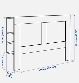 Cabecero IKEA Brimnes Blanco