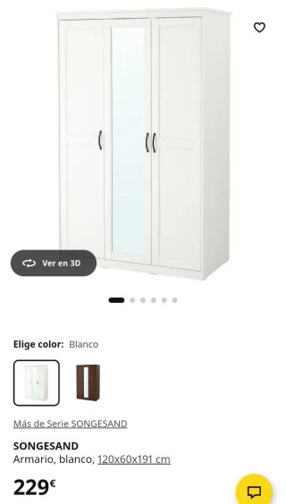 Armario Songesand Blanco Ikea