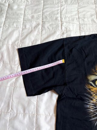 T-Shirt streetwear, con stampa tigre di Rock Chang