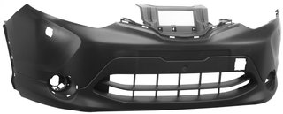Paragolpes Delantero Imprimado Con 2 Agujeros Lavafaros para Nissan QASHQAI 2013