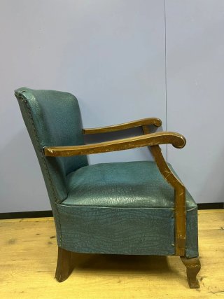 Sillón Vintage Azul Verdoso