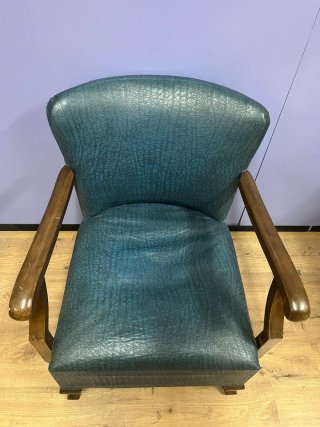 Sillón Vintage Azul Verdoso