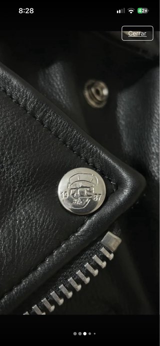 Cazadora de cuero Metallicko Leathers